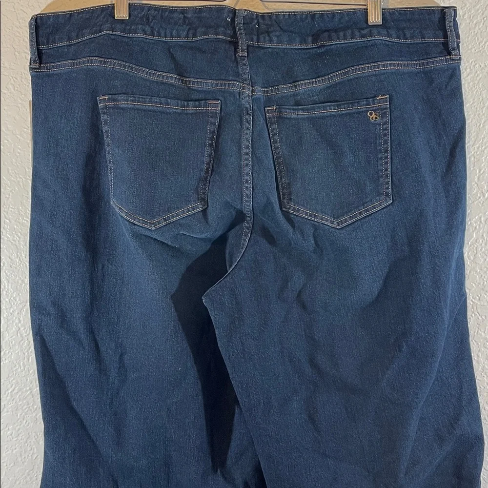 Jessica Simpson True Love Wide Leg Trouser Jeans Plus Size 20W Dark Wash NEW - Picture 6 of 15